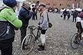 Bici storica del 1900 intervista a caldo a fine gara di Giuseppe Ucci a Ferrara